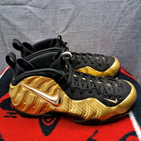 %Size 11.5 Nike Air Foamposite Pro Metallic Gold Men 2017 624041-701 A2 main image 9
